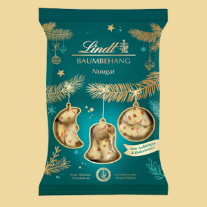 Lindt Nougat Baumbehang mit Bändchen