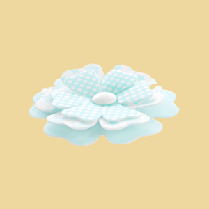 Waffel Primel Blume blau 7,5cm