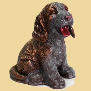 Cocker Spaniel Schokoladefigur