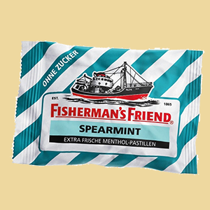 Fishermans Friend Extra Frische Menthol Pastillen Spearmint ohne Zucker