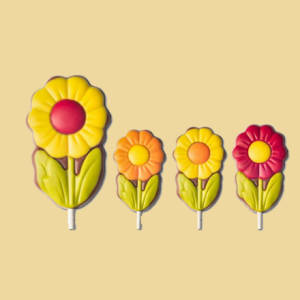 Schoko Lolli Blume 4 versch. Motive