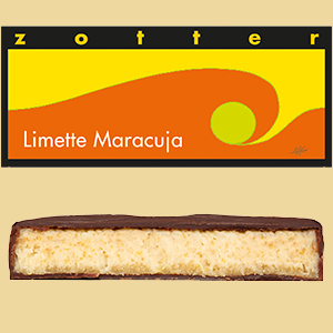 Zotter Limette Maracuja Schokolade