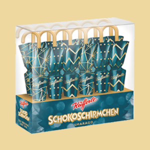 Schokoschirmchen 12er Smaragd