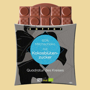 Zotter 60% Milchschoko mit Kokosblütenzucker