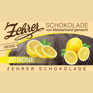 Zehrer weiße Schokolade mit Zitrone