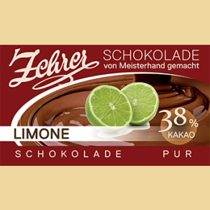 Zehrer Limoneschokolade Vollmilch "Schokolade Pur"