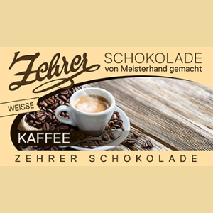 Zehrer weiße Schokolade mit Kaffeeganache