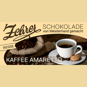 Zehrer weiße Schokolade mit Kaffe Amaretto Füllung