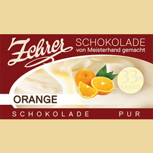 Zehrer Weiße Orangenschokolade "Schokolade Pur"