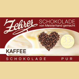 Zehrer Weiße Kaffeeschokolade "Schokolade Pur"