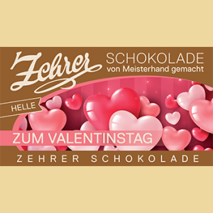 Zehrer Valentinstag Marzipan Schokolade Vollmilch