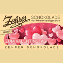 Zehrer Valentinstag Marzipan Schokolade Weiss