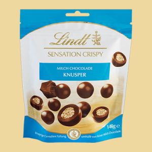 Lindt Sensation Crispy Milch Chocolade Knusper