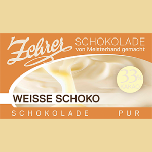 Zehrer weisse Schokolade 33% Kakao ungefüllt