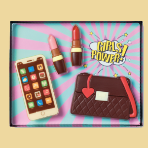 Girls Set Handy, Handtasche, Lippenstift Schokolade Geschenk