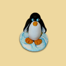 Pinguin Marzipanfigur