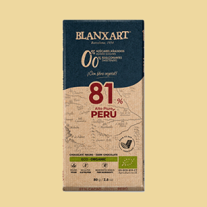 Blanxart Perú 81% Alta Piura Chocolate negro ecológico