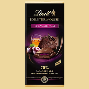 Lindt Edelbitter Mousse Pflaume Rum