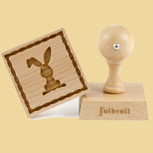 Hase mit Knickohr Keksstempel 55x55mm