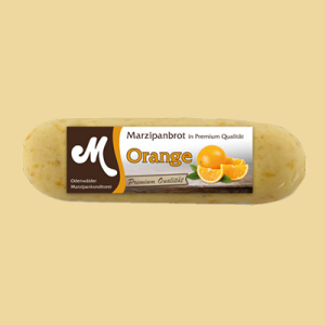 Marzipanbrot mit Orangenstückchen