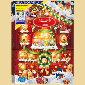 Lindt Teddy Adventkalender mit Onlinespiel