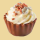 Funkelnde Cupcakes mit Haselnussnougat per 100g