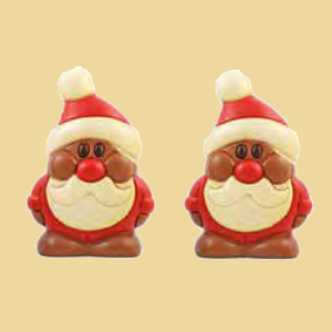 Mini Happy Santa Schokoladefigur