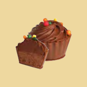 Chocolate Crisp Cupcake Praline per 100g