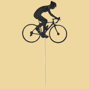 Cake Topper Radfahrer