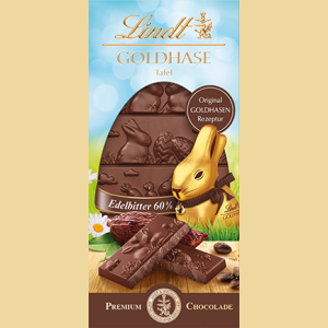 Lindt Goldhasen Tafel Edelbitter