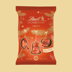 Lindt Baumbehang Cresta Mischung mit Bändchen